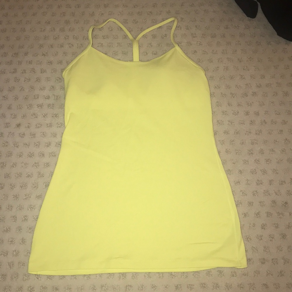 NEON POWER Y Lululemon tank top